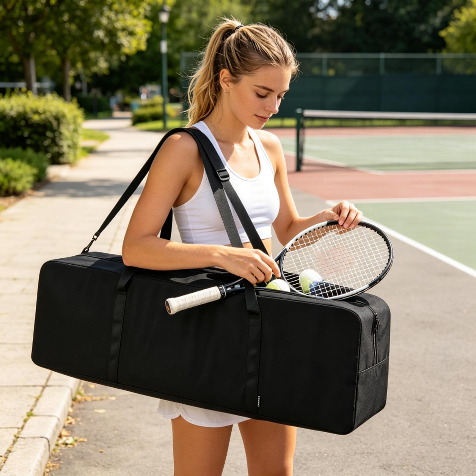 Badminton Net - Pickleball File Çantası, Katlanabilir File Sistemli,