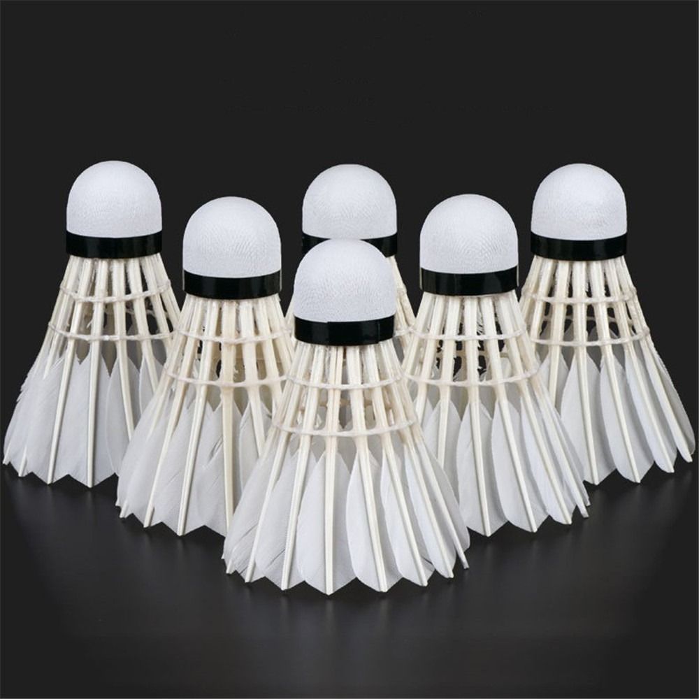 Badminton Shuttlecock - 3/6/12 adet yeni beyaz badminton topu