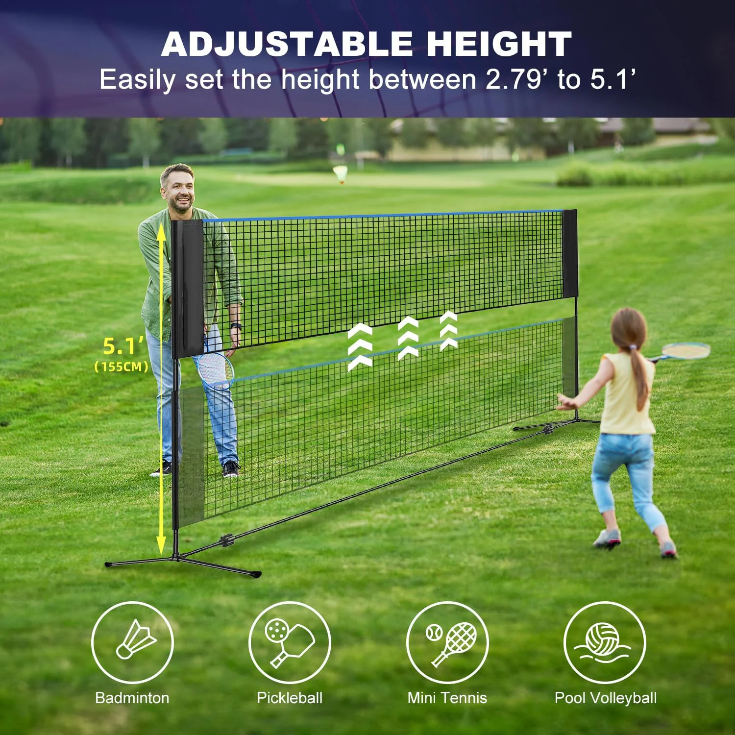 10FT Yüksek Çelik Çok Amaçlı S - Badminton Net incelemesi ve fiyatı