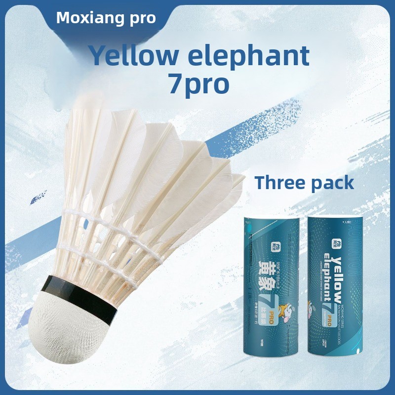 MOXIANG Sarı Fil No.7 PRO, 3'l - Feather Shuttlecock incelemesi ve fiyatı
