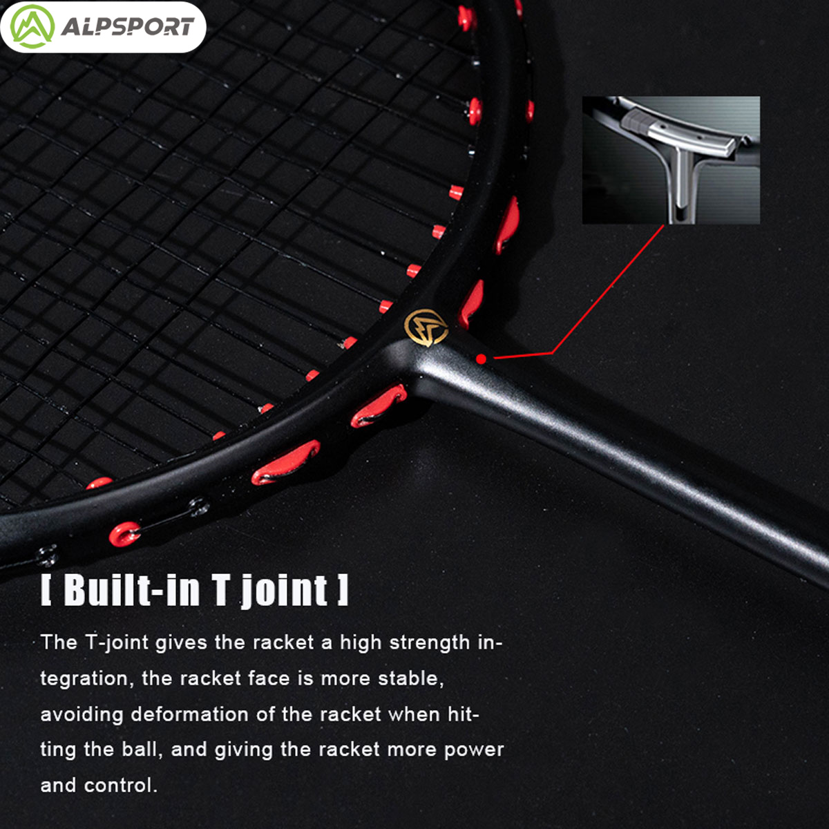Alpsport MH-V5 5U 75g Dalgalı  - Badminton Racket Carbon incelemesi ve fiyatı