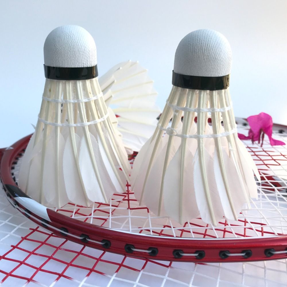 3/6/12 adet yeni beyaz badmint - Badminton Shuttlecock incelemesi ve fiyatı