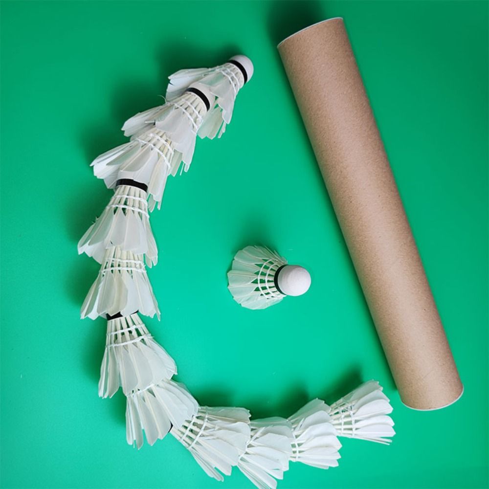 3/6/12 adet yeni beyaz Badmint - Feather Shuttlecock incelemesi ve fiyatı